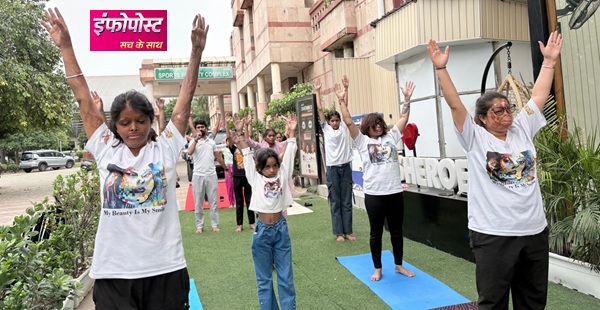 Sheroes Cafe Yoga Camp